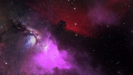 4k nebulosas luminosas y polvo cósmico en el universo