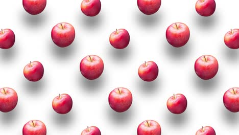 el fondo de animación de las manzanas rojas.