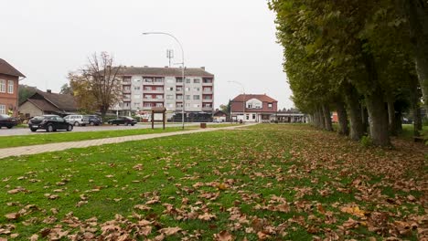 durdenovac, slavonia, small town in croatia, autumn center