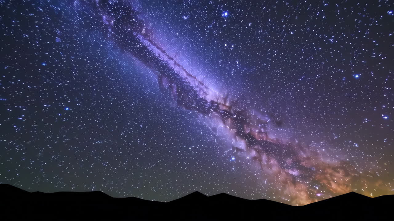 млечный путь над горами