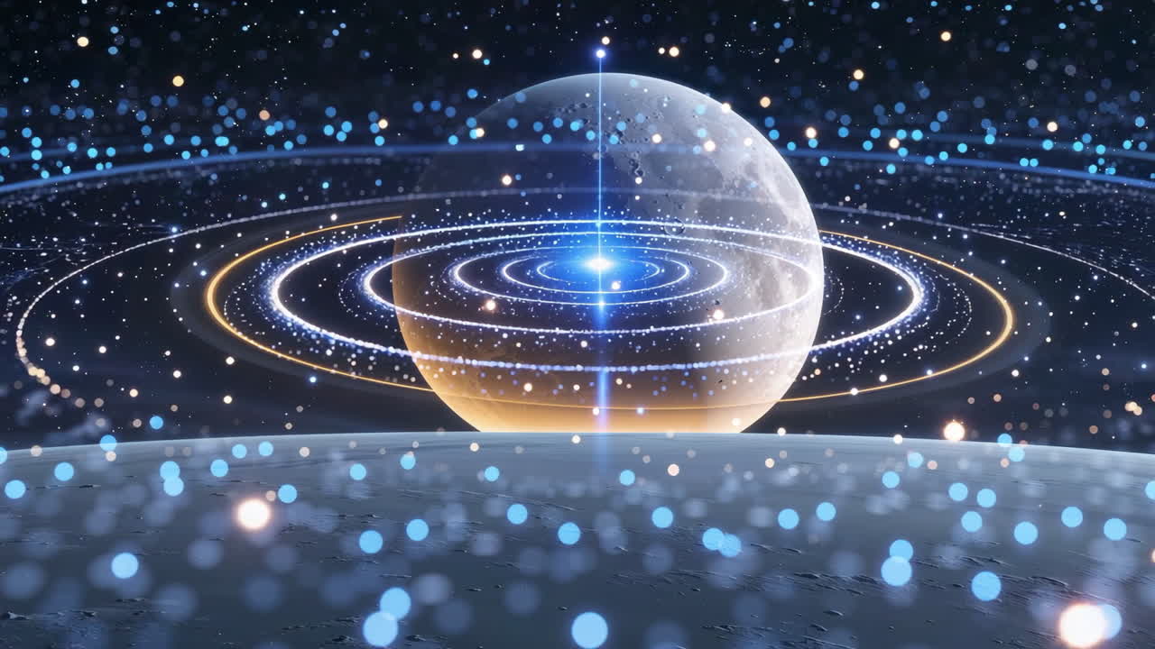 Abstract Ringed Planet in a Cosmic Environment