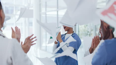 doctores, éxito o cinco de alto
