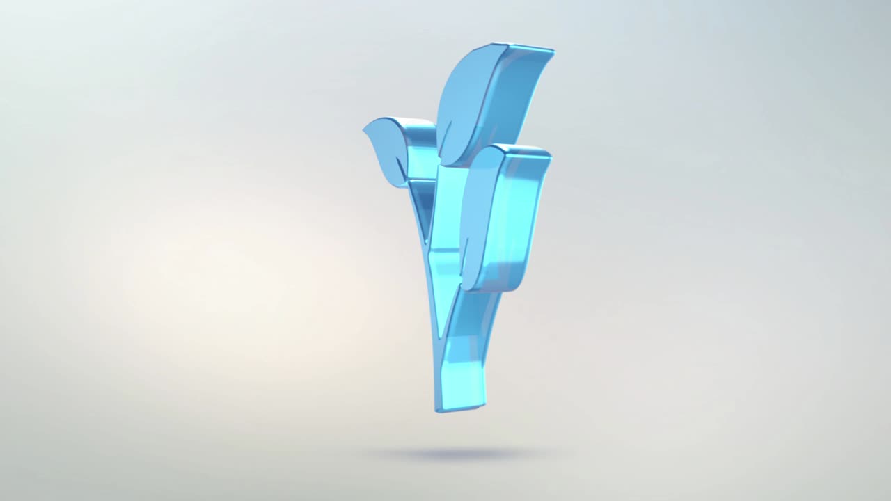 플랜트 아이콘은 유리로 만들어져 있으며, 알파 채널이 푸른 녹색으로 표시된 투명하게 회전하는 플랜트 이콘입니다.