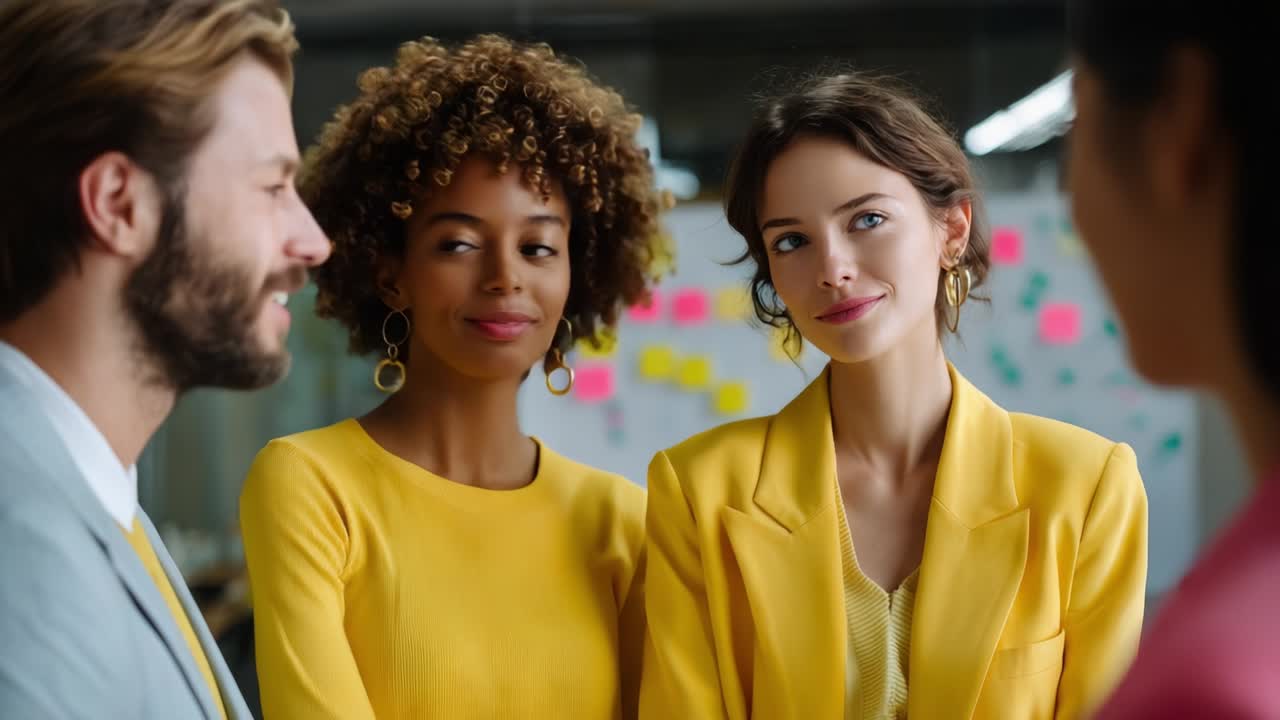 Business meeting with diverse colleagues