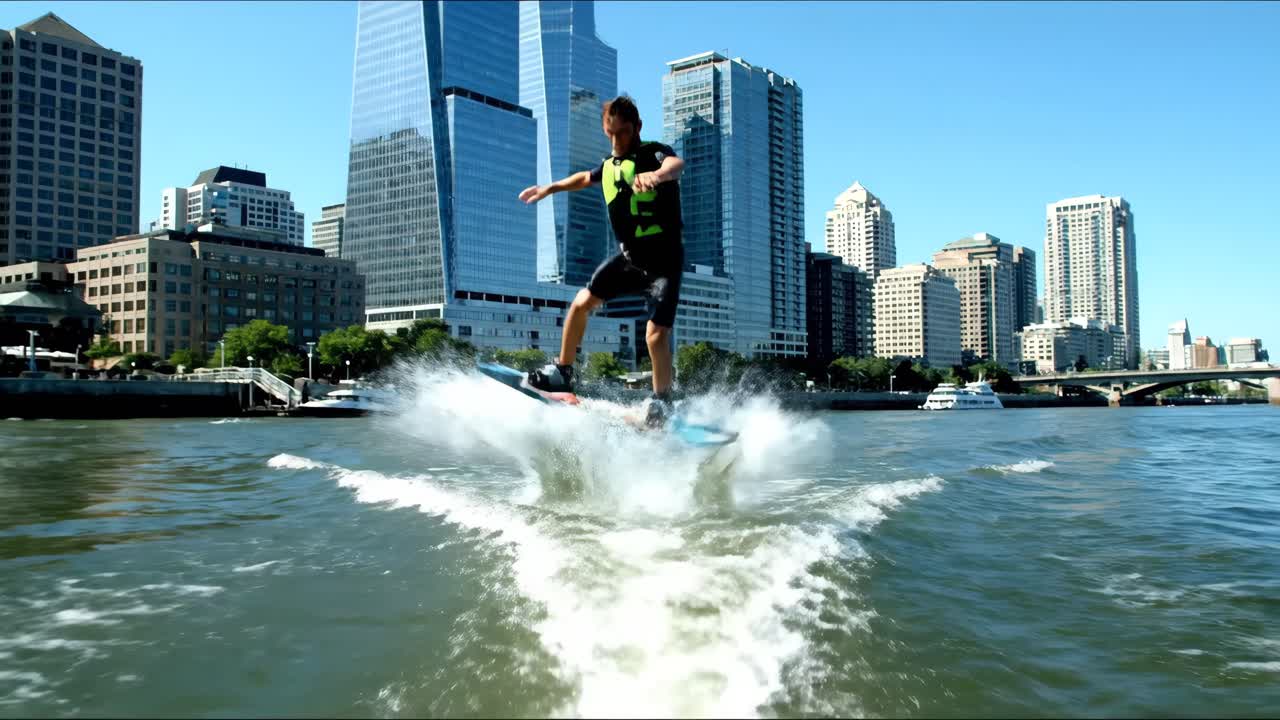 Wakeboarding in the City