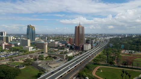 vista aérea de nairobi, república de kenia, en el este de áfrica