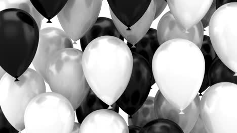 los globos que vuelan hacia arriba