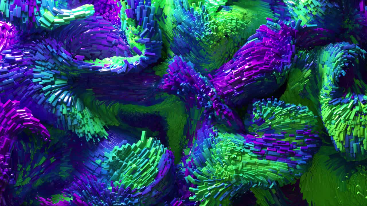 추상적인 다채로운 3d 기하학적 디자인