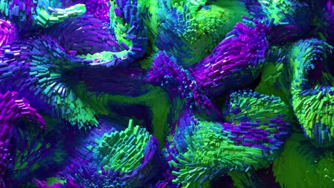 diseño geométrico 3d abstractamente colorido