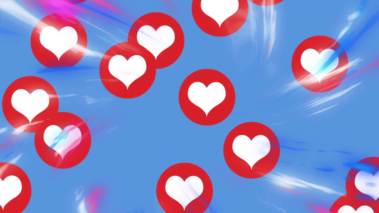 심장 위로 움직이는 모양의 애니메이션