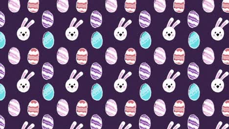 cute easter egg pattern animation 4k