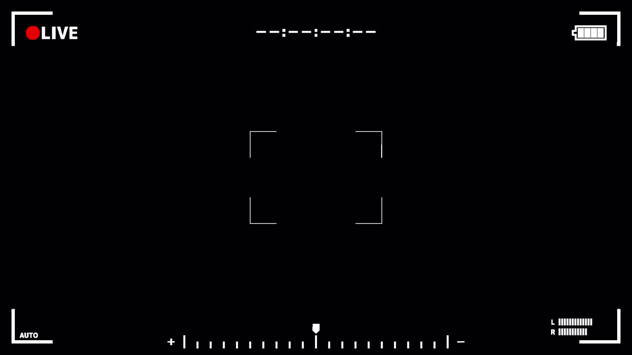 카메라 프레임 라이브 애니메이션 오버레이 1080p - 30fps - 알파 채널