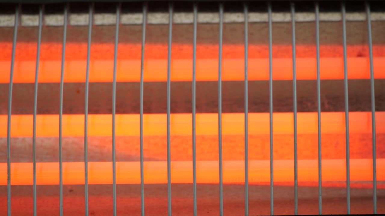 un primer plano de un calentador eléctrico