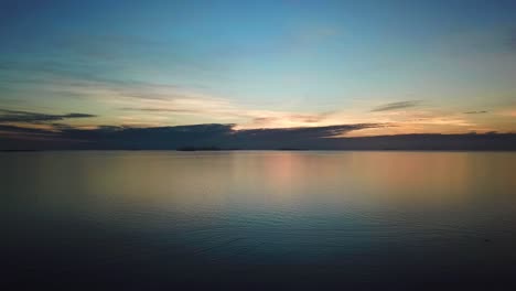 fiji - rising up for fijian sunset