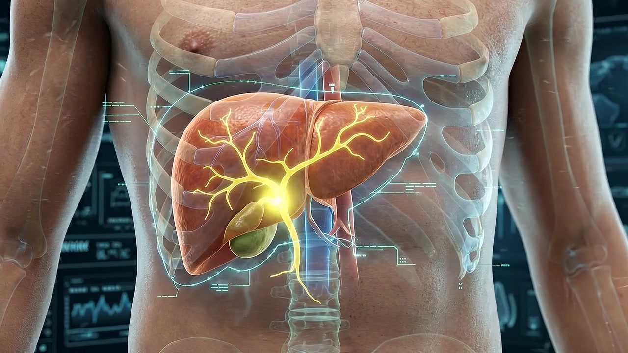 3D Medical Animation of Human Liver Anatomy and Biliary System