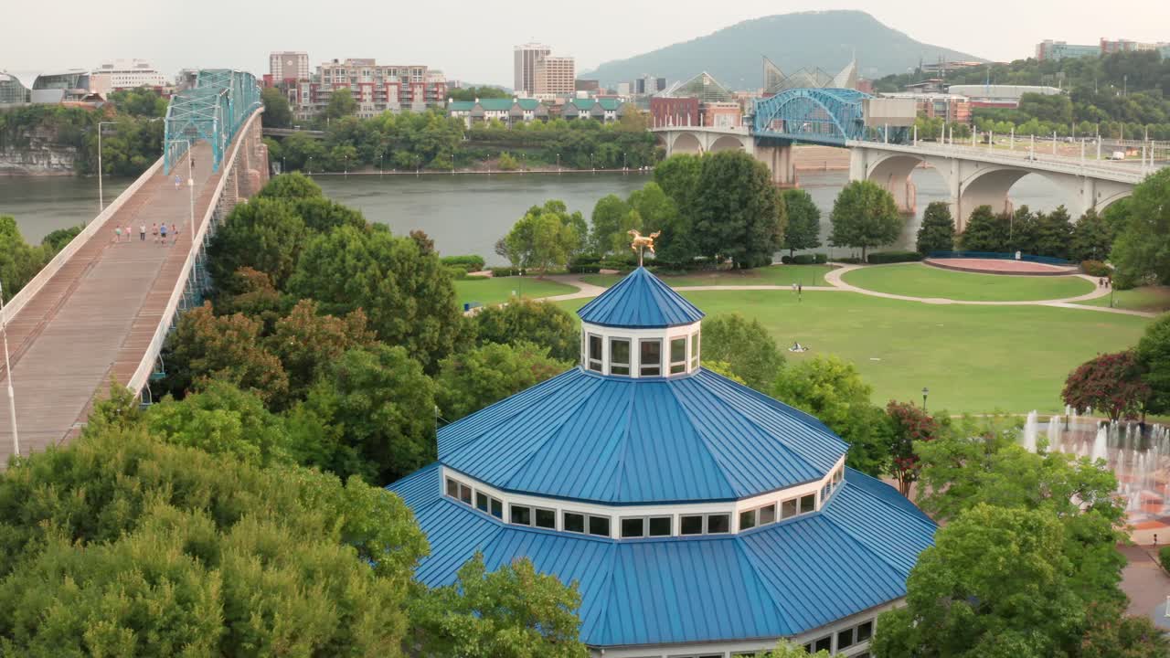 riverfront coolidge y renaissance park en chattanooga, tennessee, ee.uu.