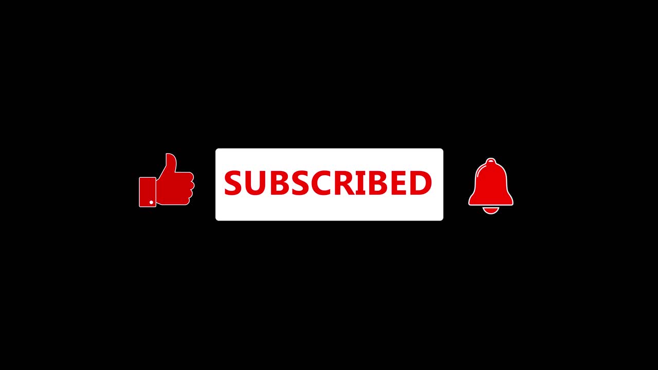 Animation of social network arrow clicking a subscribe button like subscribe notification for