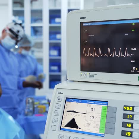 heart rate monitor in hospital theater