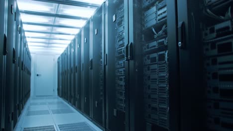 exploring the modern data center with rows of efficient servers and advanced technology in a high-tech environment