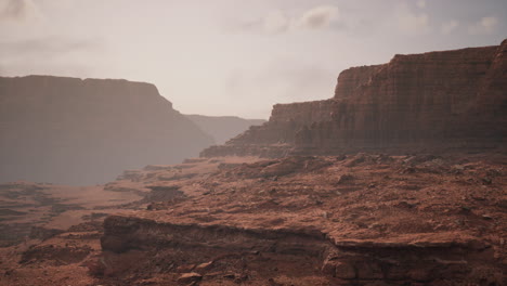 aerial view of red rock canyon