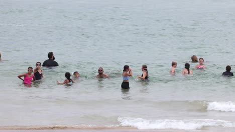 people enjoying a day at the beach