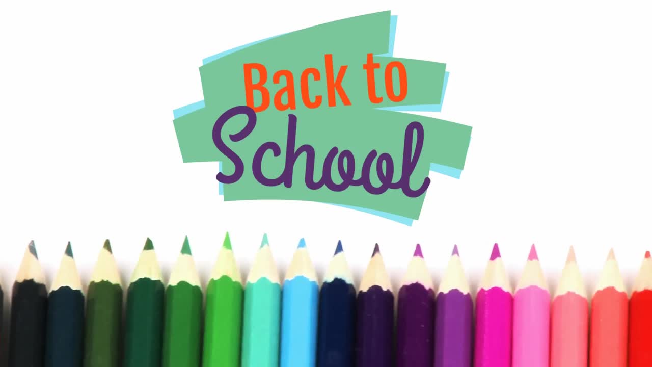 학교로 돌아가는 디지털 생성 비디오 4k