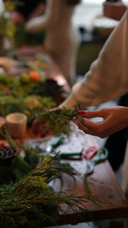 christmas wreath making workshop