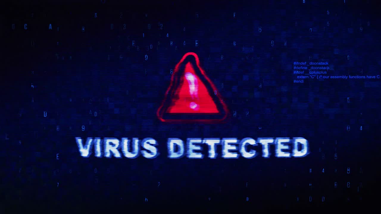 Virus Detected Error Screen
