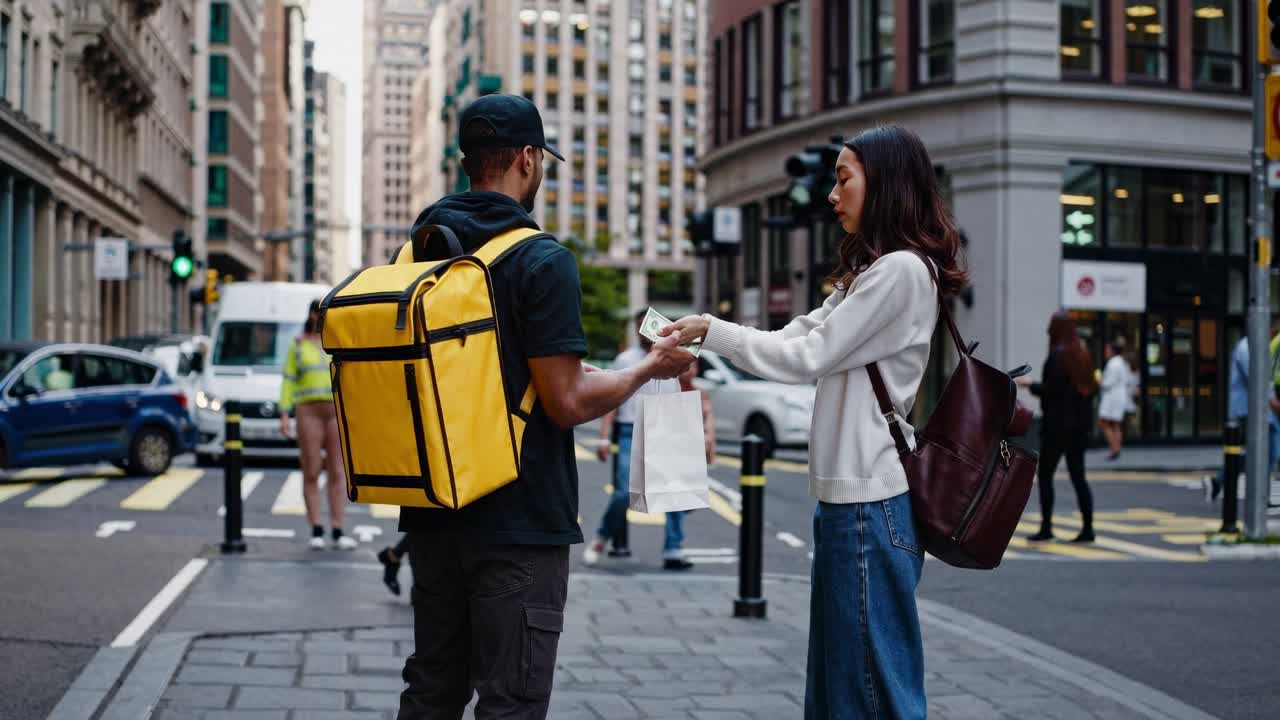 Food Delivery at Intersection