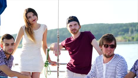 friends enjoying a day on a boat