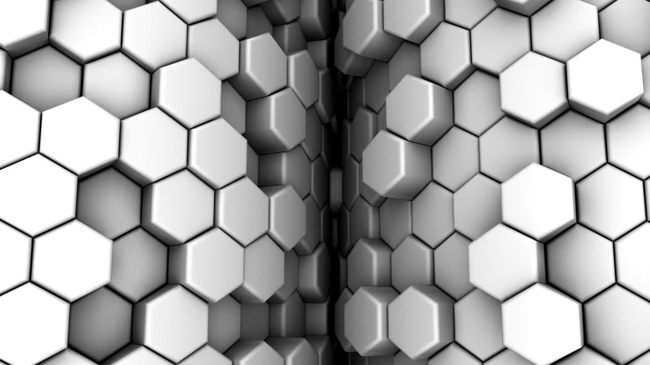 el fondo de los hexágonos