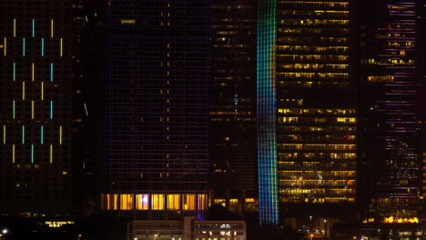 hong kong - 19 march 2025 : hong kong central city skyline filmed from across the harbour in kowloon with all the skyscrapers lit up at night advertisements