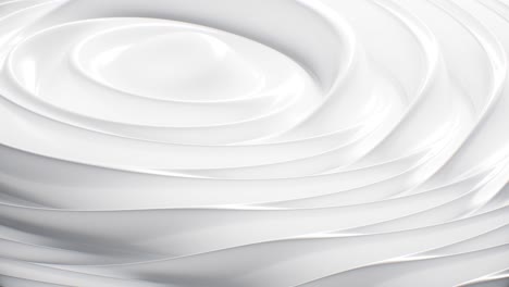 fondo abstracto tela de lujo o onda líquida. maqueta de fondo blanco, tela de seda o material de satén diseño de papel tapiz elegante blanco abstracto animación de bucle sin costuras