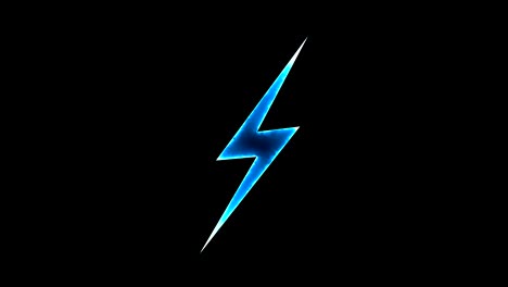 abstract background with lighting bolt sign. icon on black background