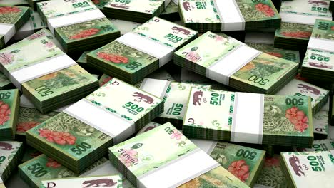 stack of argentinian pesos