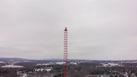 Radio-Tower-in-the-Woods-after-Snow-Storm