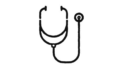 medical exam icon animation footage & alpha channel