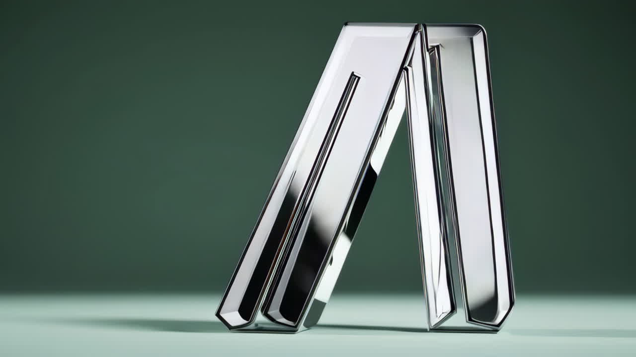 Metallic Geometric Shapes