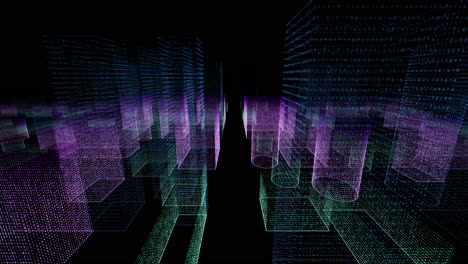 paisaje urbano digital abstracto