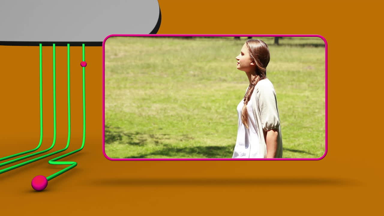 video de una mujer en un parque