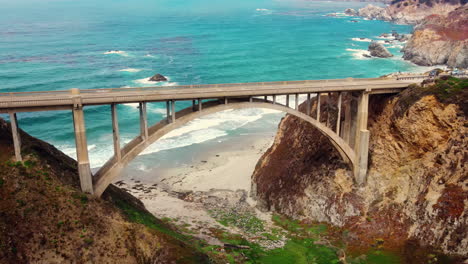 big sur and rocky creek bridge: an aerial perspective