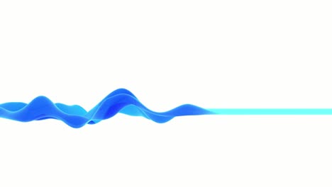 3d abstract wave background. color wavy line in motion flow on empty white isolate backdrop.