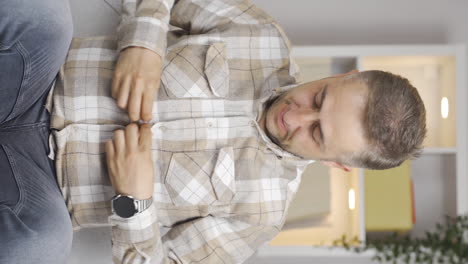 Vertical-video-of-Portrait-of-man-feeling-excited.