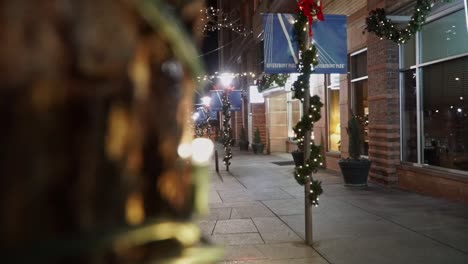 downtown denver christmas lights at night