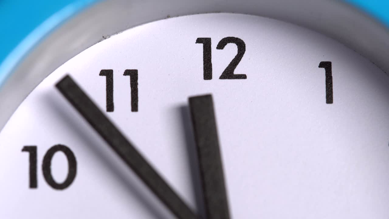 The arrows on the clock. Close-up