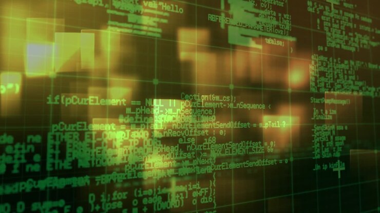 Animation of data processing over shapes