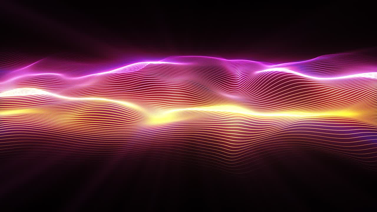 sfondo a onde di neon astratto