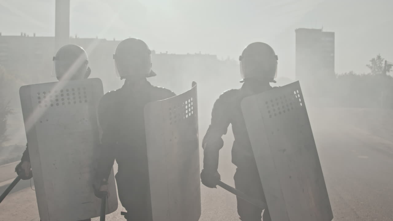 Riot Police with Shields