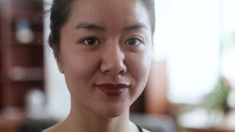 아물다, 보이는 상태, 의, 아시아 사람 여자