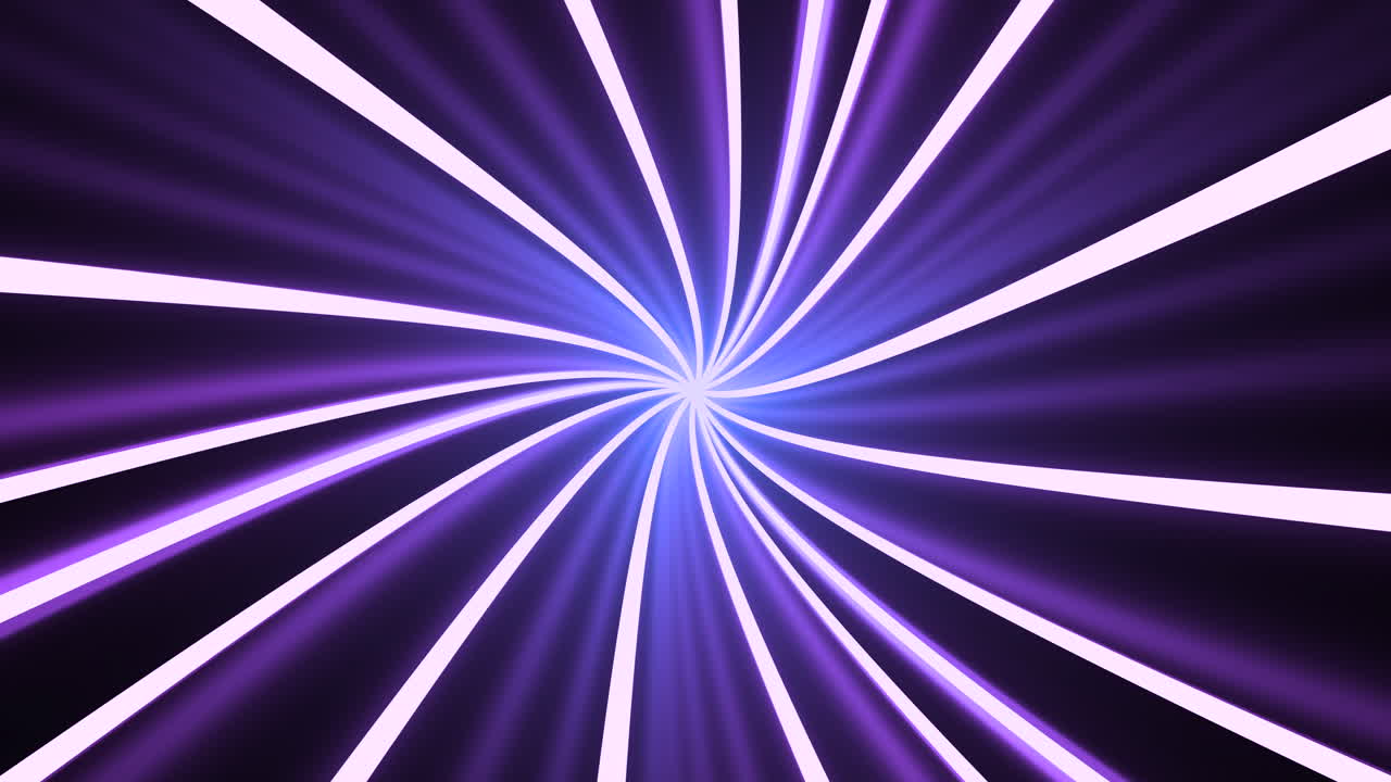 cubos de torsión púrpura con fondo negro, renderización en 3d.